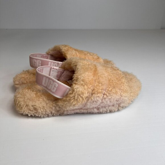 Ugg Sandal Girl 4 Fluff Yeah Toddler Slide Shoe Sheepskin Lining Strap Core Ex - Picture 4 of 15